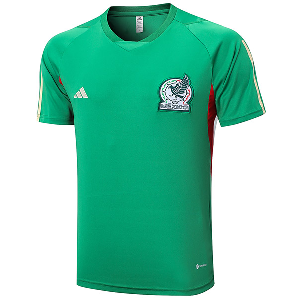 Mexico training jersey soccer uniform men's sportswear football green kit tops sport shirt 2022-2023